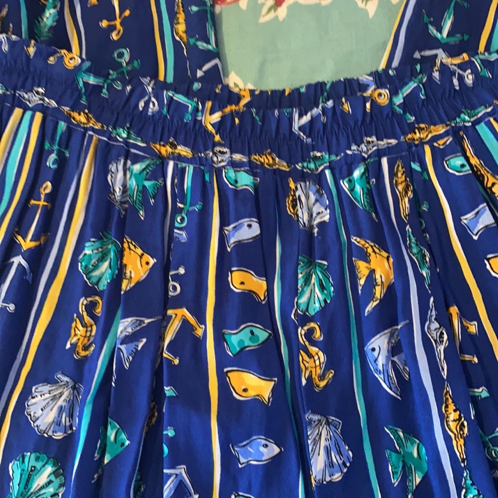 Vintage Pendelton size 12 aquatic print  pants - Picture 4 of 6